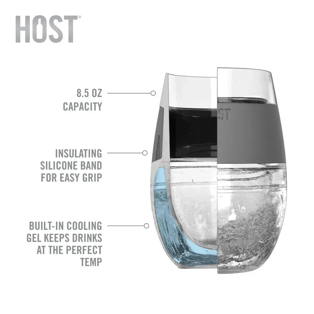 Wine FREEZE™ Cooling Cups Coral 8.5oz