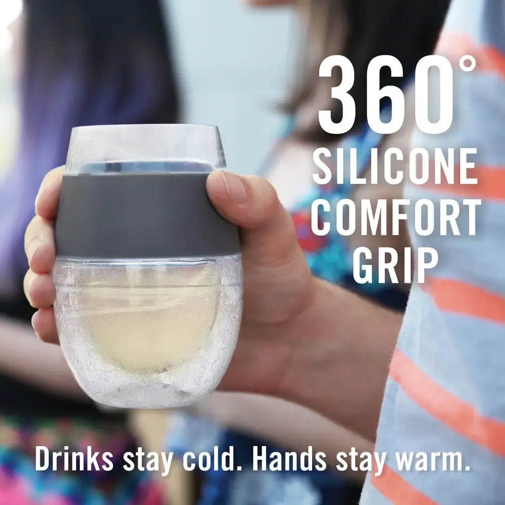 Wine FREEZE™ Cooling Cups Coral 8.5oz