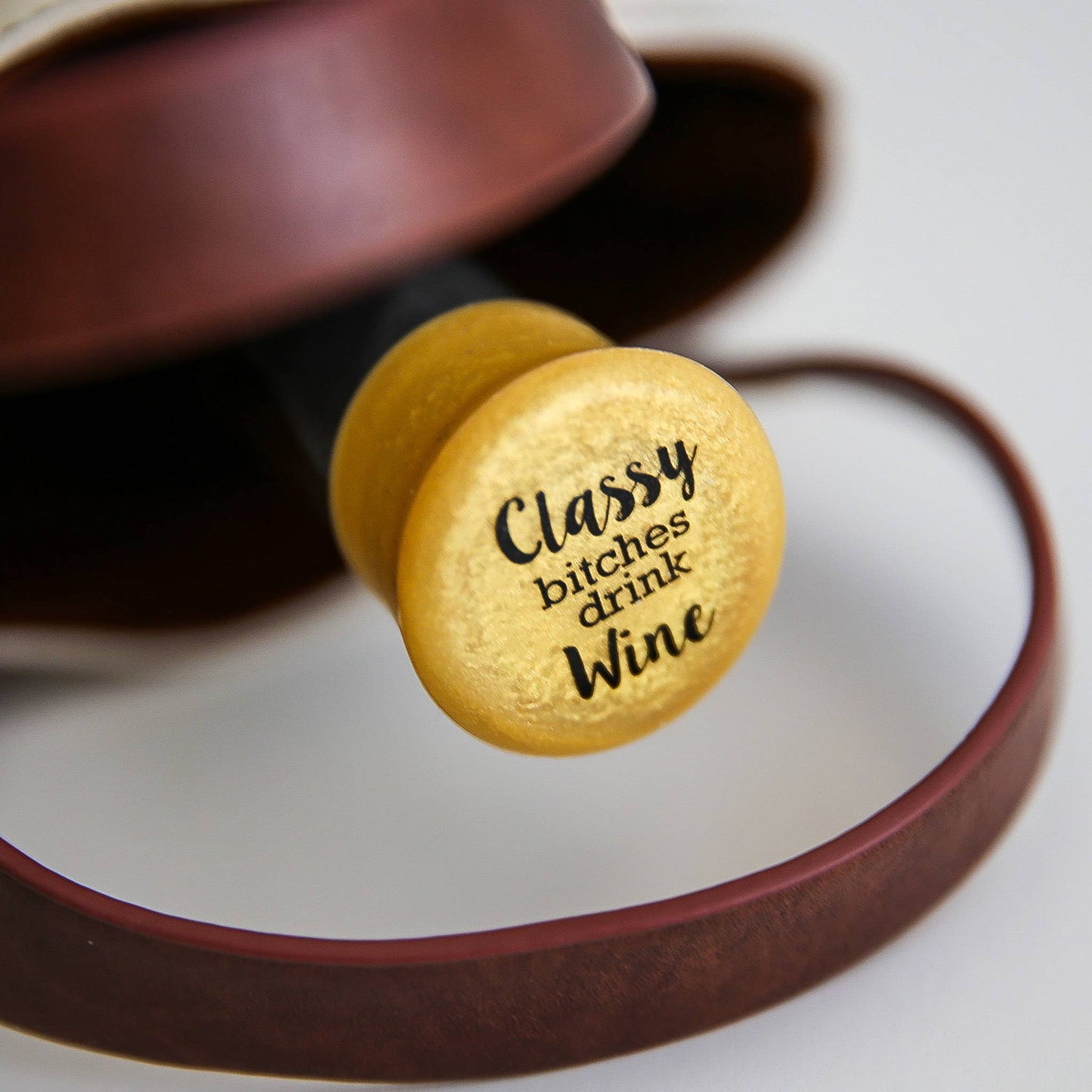 Capabunga Wine Stopper - Classy Bitches Drink Wine