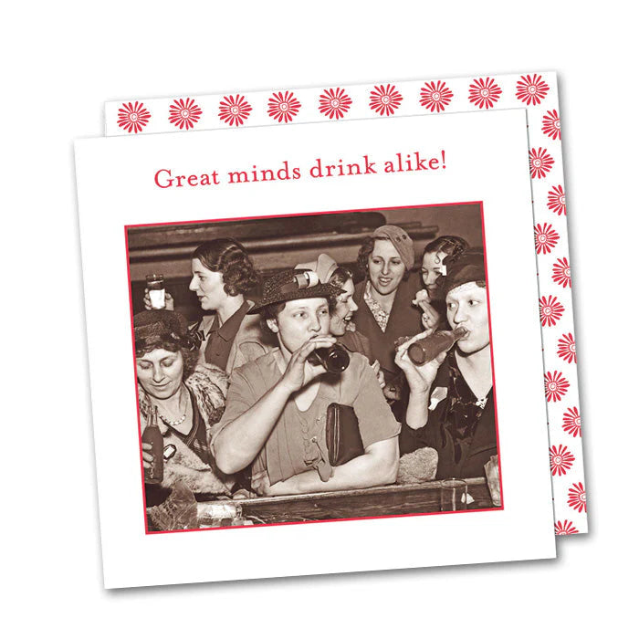 Great Minds Drink Alike - Cocktail Napkin
