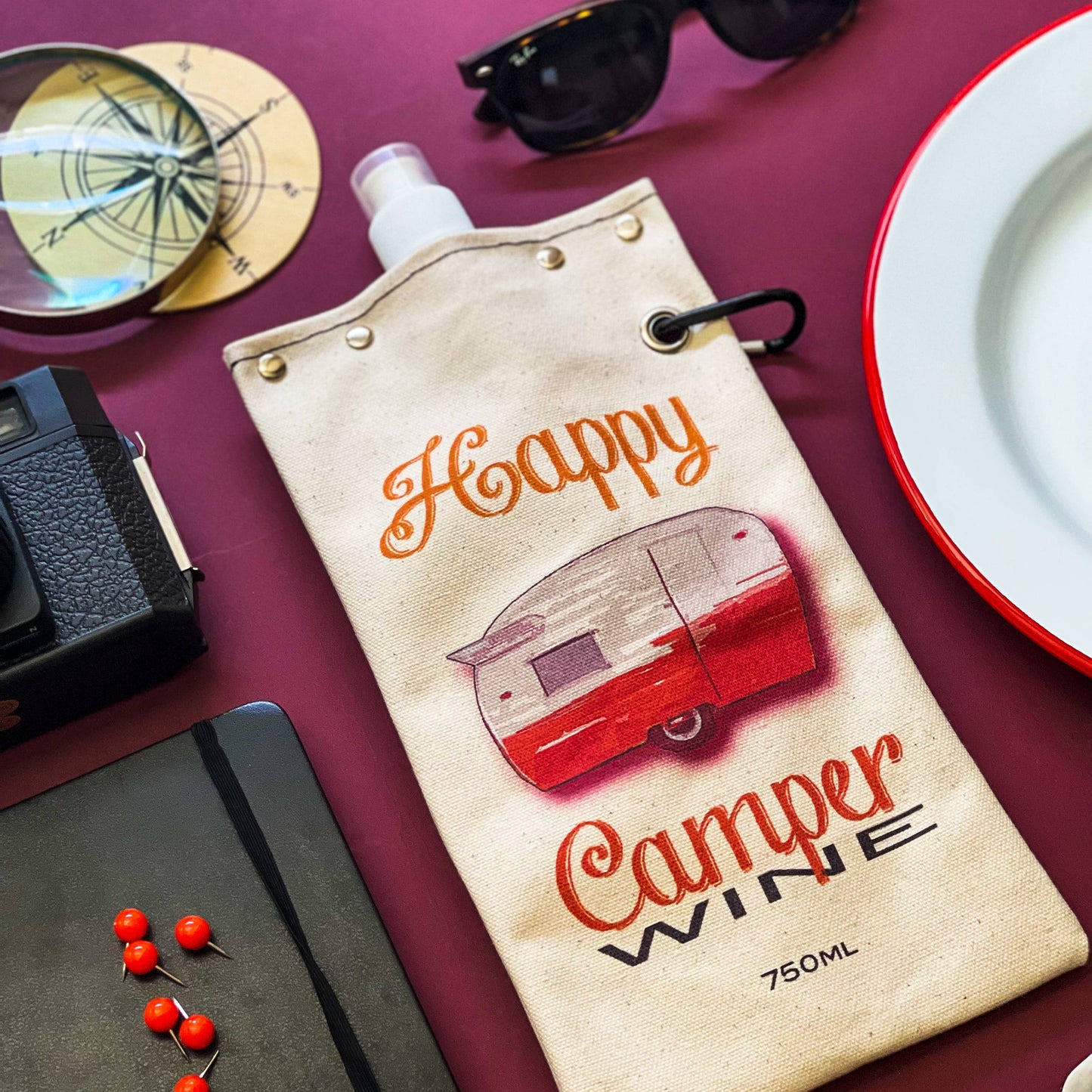 Happy Camper Canteen for Wine & Water (25oz)