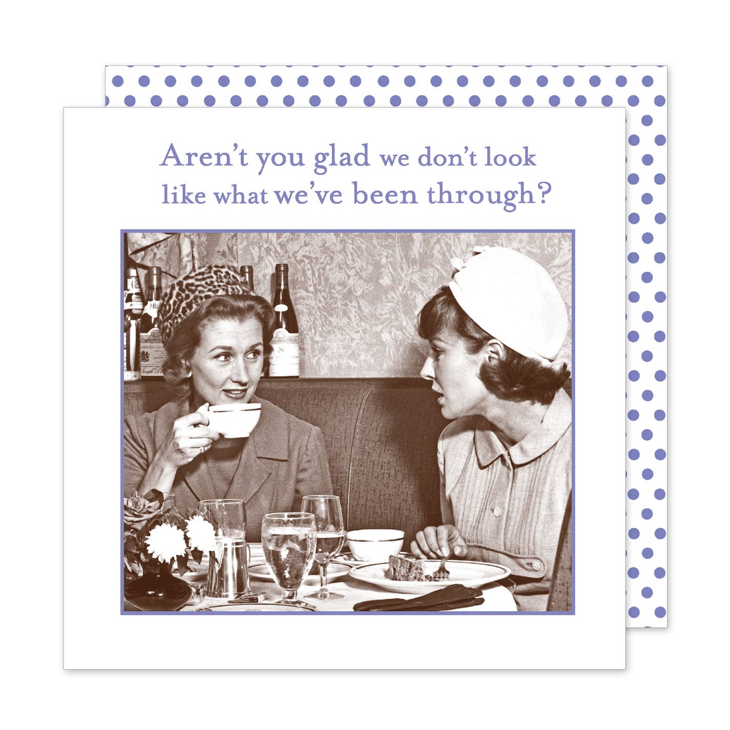 Aren't You Glad We don't look like what we've been Through? Beverage Napkin