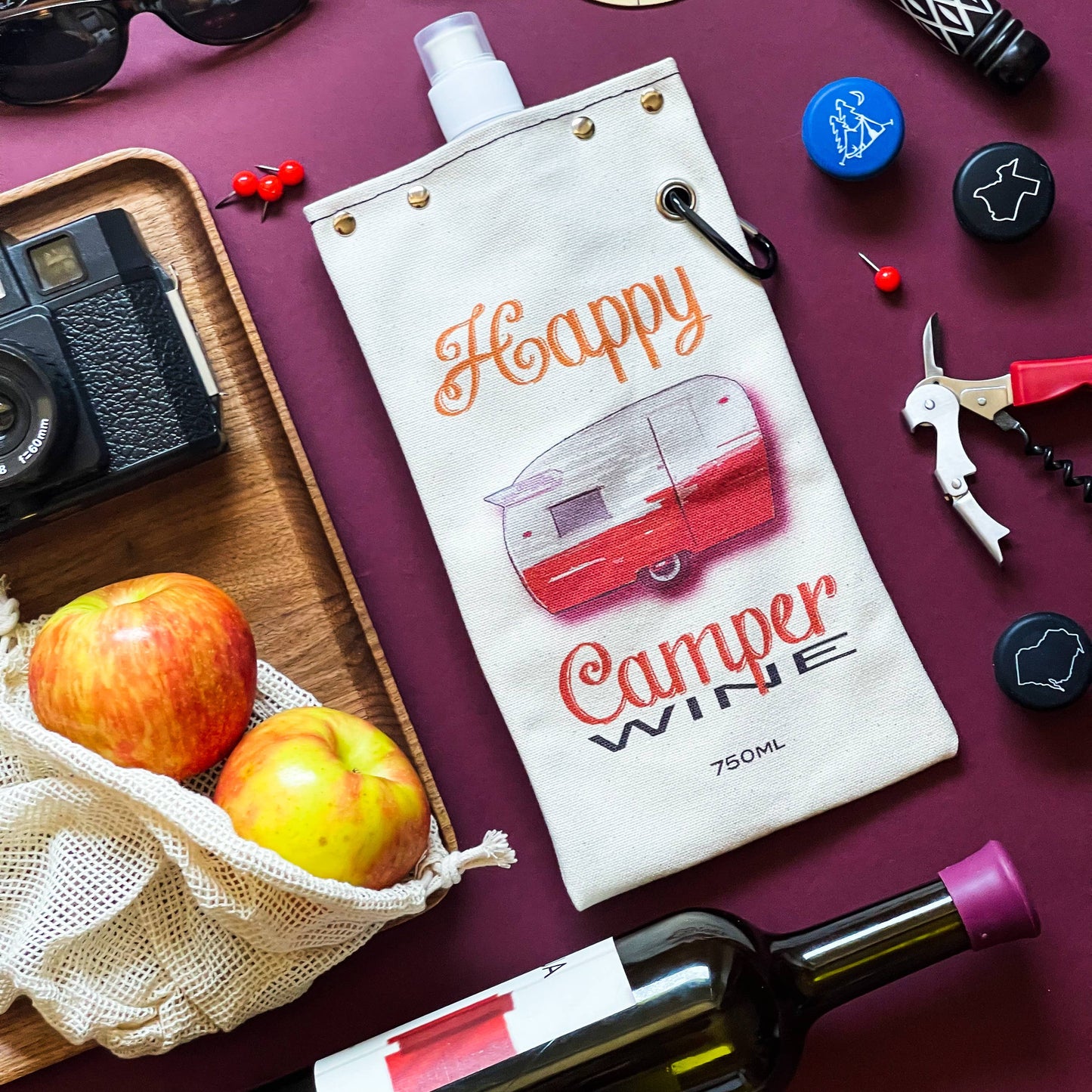 Happy Camper Canteen for Wine & Water (25oz)