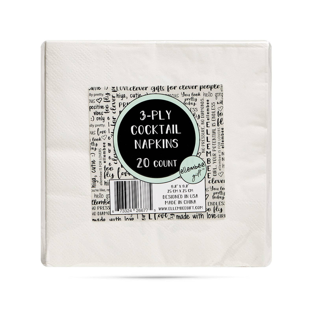 Cocktail Napkins - "Cash Bar…No Fundraisers" - Wh - 20 Pk