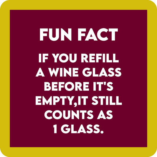 COASTER 1 Glass | Funny Party Gift | Home Bar Decor