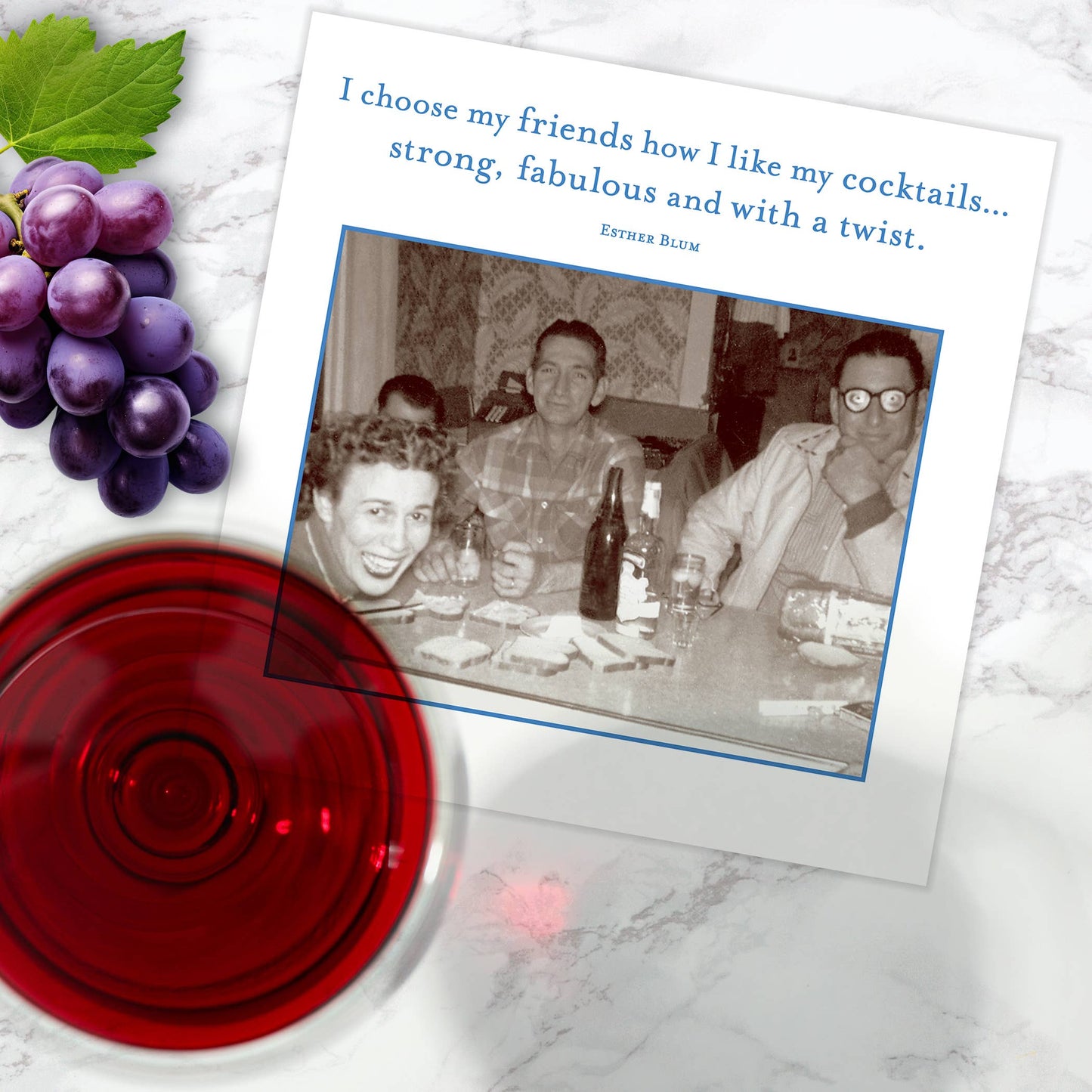 I Choose My Friends Beverage Napkin