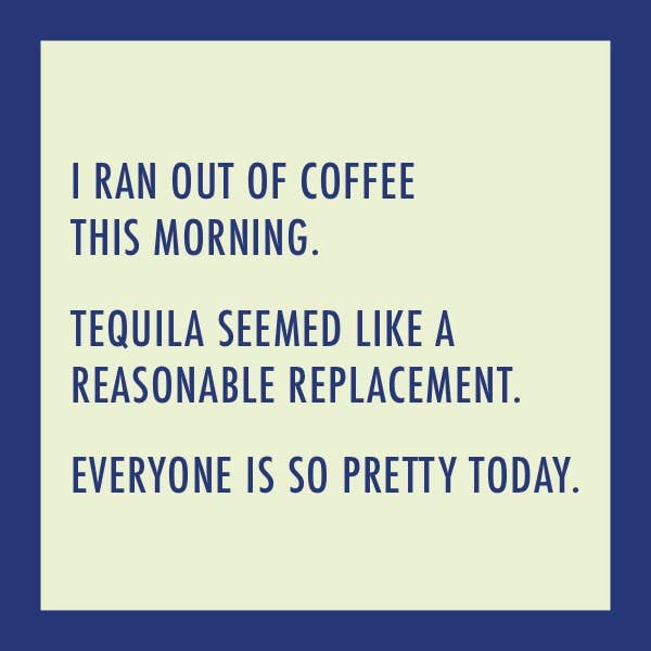 COASTER Ran Out Of Coffee | Funny Party Gift | Home Bar Decor