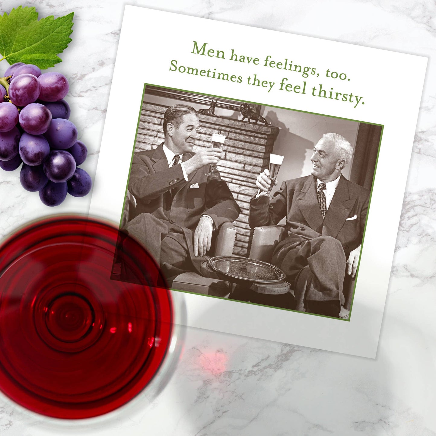 Men Have Feelings Too Beverage Napkin
