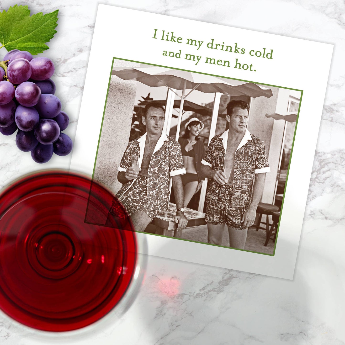 Men Hot Beverage Napkin