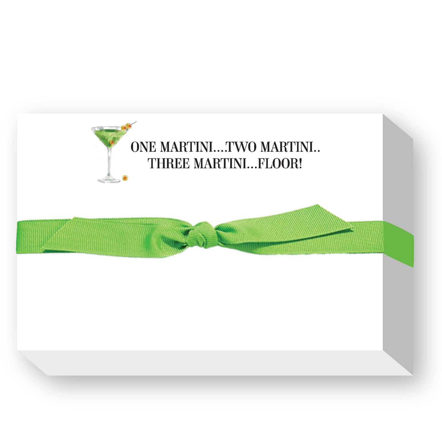 ONE MARTINI...BIG AND BOLD NOTEPAD