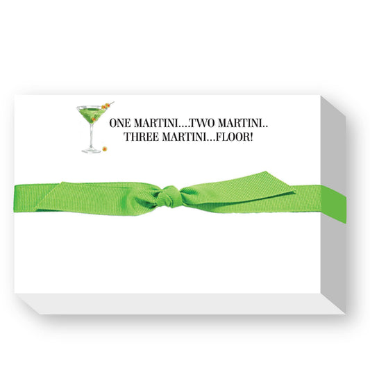 ONE MARTINI...BIG AND BOLD NOTEPAD