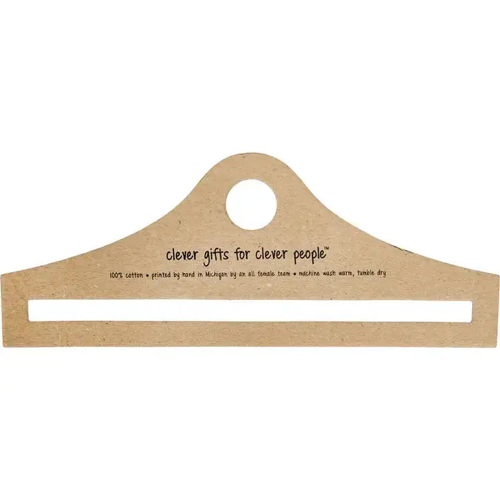 Tea Towel w/ Hanger - "Water=Skin…Champagne=Personality" -Wh