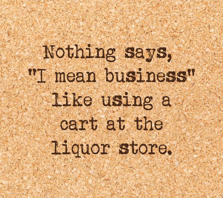 Liquor Store Cart Coaster