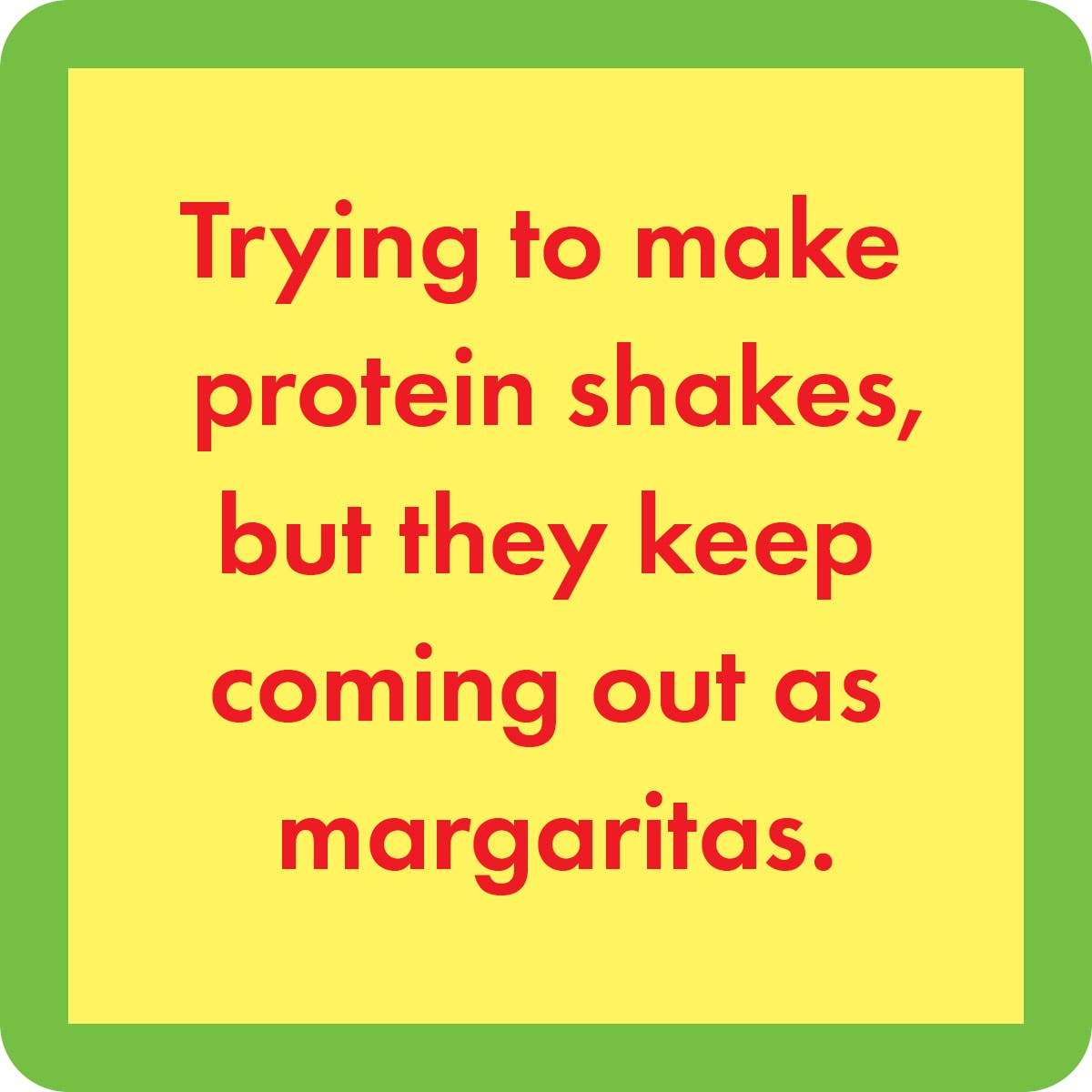 COASTER Protein Shakes | Funny Party Gift | Home Bar Decor